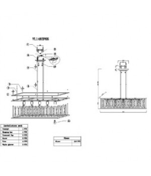 Подвесной светильник Vele Luce Merluzzo VL1482P05-foto2