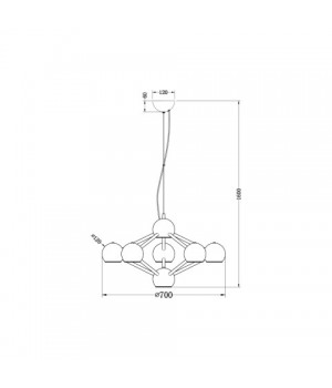 Подвесная люстра Vele Luce Azore VL5173P08-foto5