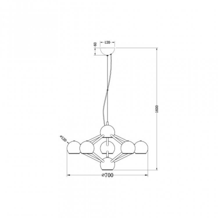 Подвесная люстра Vele Luce Azore VL5173P08