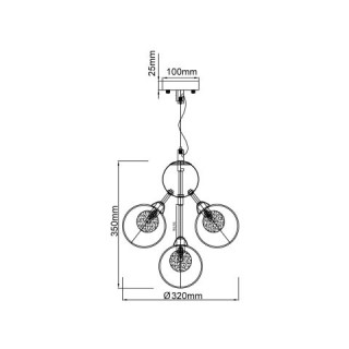Подвесная люстра Vele Luce Dandelion VL1173L05-foto4