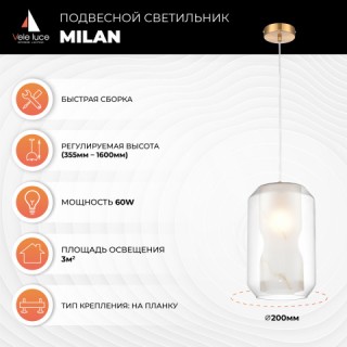 Подвесной светильник Vele Luce Milan VL5724P21-foto4