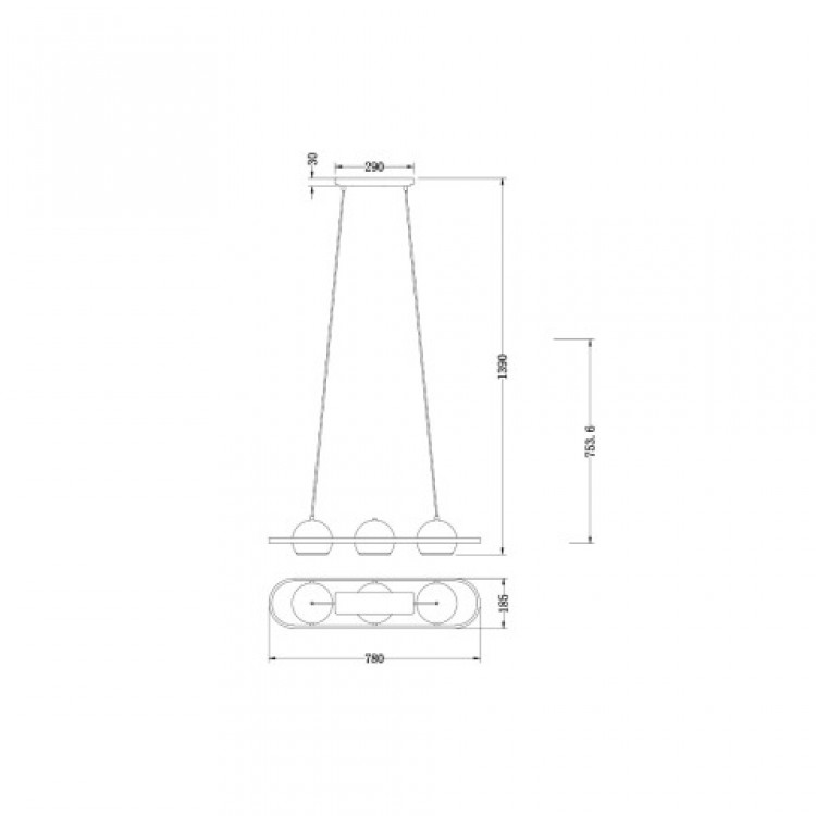 Подвесной светильник Vele Luce Helix  VL5153P03