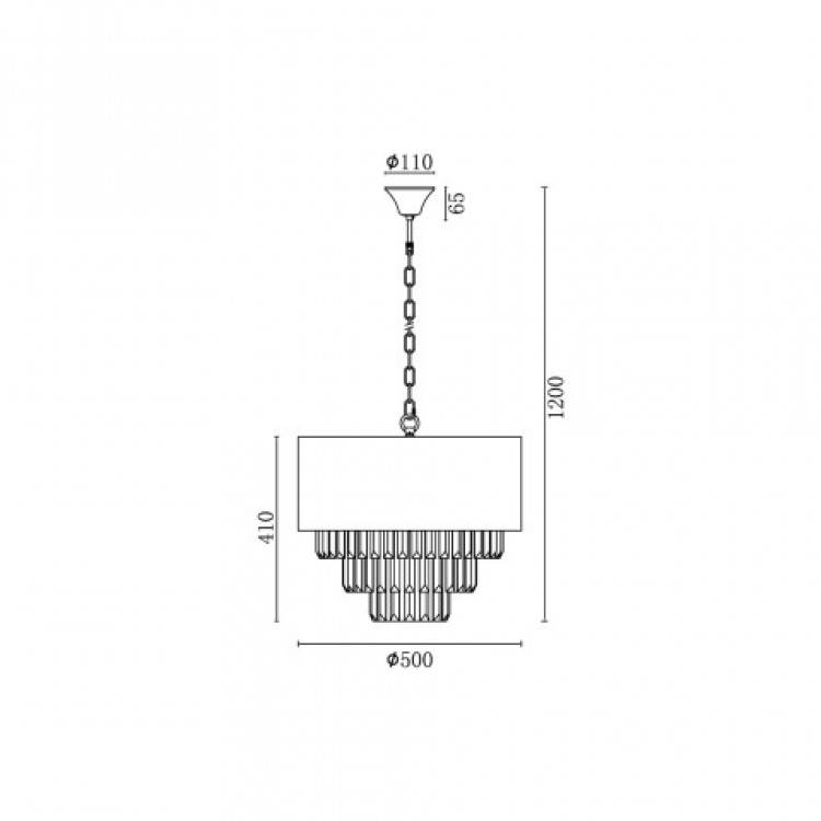 Подвесная люстра Vele Luce Fata VL3173P07