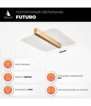 Потолочный светильник Vele Luce Futuro VL7224L21-foto5