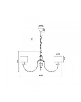 Подвесная люстра Vele Luce Soprano VL4194P08-foto5