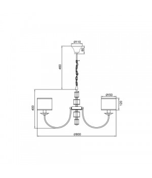 Подвесная люстра Vele Luce Soprano VL4194P08-foto5
