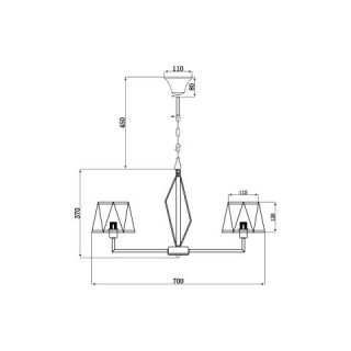 Подвесная люстра Vele Luce Si VL2191L06-foto6