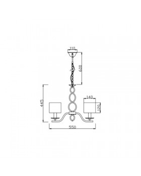 Подвесная люстра Vele Luce Violento VL1613L05-foto2