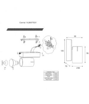 Спот Vele Luce Carrisi VL8067S31-foto2