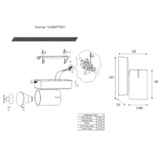 Спот Vele Luce Carrisi VL8067S31-foto2