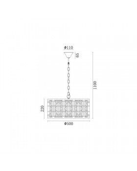 Подвесная люстра Vele Luce Riccio VL3164P05-foto4