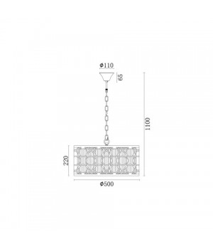 Подвесная люстра Vele Luce Riccio VL3164P05-foto4