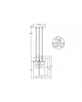 Подвесной светильник Vele Luce Miele VL2092P03-foto4