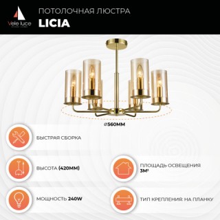 Потолочная люстра Vele Luce Licia VL1924L06-foto5