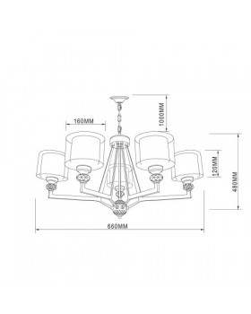 Подвесная люстра Vele Luce Lotus VL1053L05-foto7