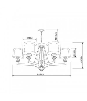 Подвесная люстра Vele Luce Lotus VL1053L05-foto7