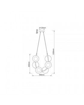 Подвесной светильник Vele Luce Astoria VL5004P61-foto5