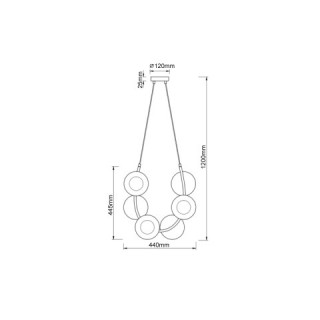 Подвесной светильник Vele Luce Astoria VL5004P61-foto5