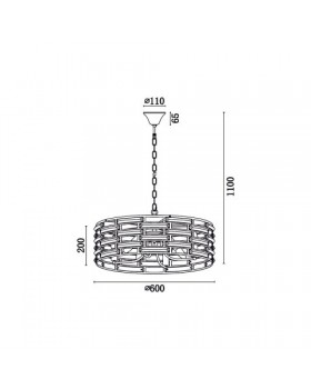 Подвесная люстра Vele Luce Brianna VL3083P08-foto2