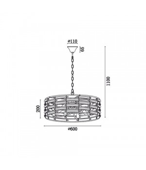 Подвесная люстра Vele Luce Brianna VL3083P08-foto2
