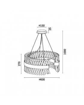 Подвесная люстра Vele Luce Lion VL3015P14-foto7