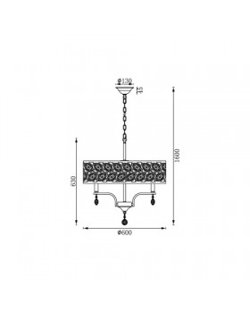 Подвесная люстра Vele Luce Rosa VL3216P06-foto6