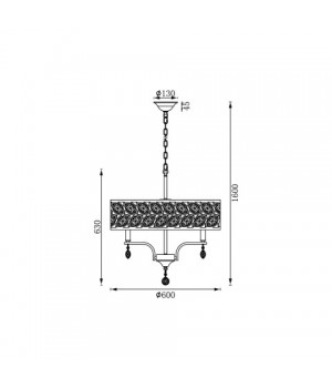 Подвесная люстра Vele Luce Rosa VL3216P06-foto6