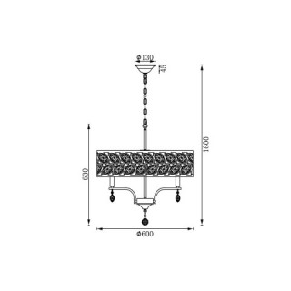 Подвесная люстра Vele Luce Rosa VL3216P06-foto6