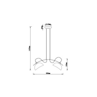 Подвесной светильник Vele Luce Musicista VL5462P22-foto4