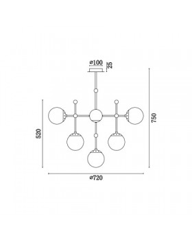 Подвесная люстра Vele Luce Modena VL5013P10-foto5