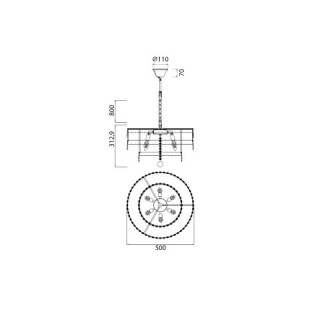 Подвесная люстра Vele Luce Breeze VL3263P06-foto6