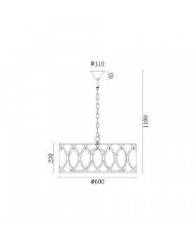 Подвесная люстра Vele Luce Angela VL3153P10-foto5
