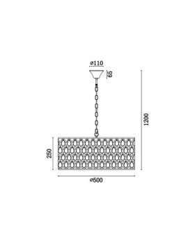 Подвесная люстра Vele Luce Donna VL4064P05-foto5