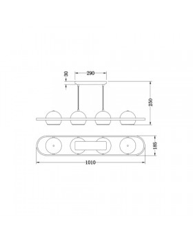 Потолочный светильник Vele Luce Helix VL5153L04-foto6