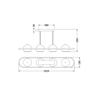 Потолочный светильник Vele Luce Helix  VL5153L04-foto6