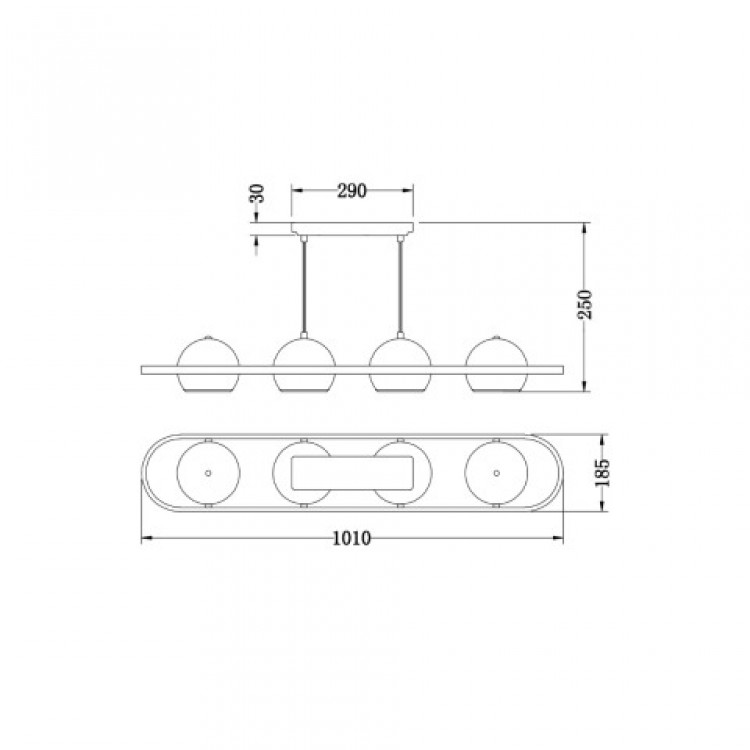 Потолочный светильник Vele Luce Helix  VL5153L04