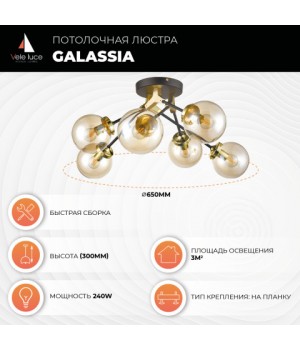 Потолочная люстра Vele Luce Galassia VL1872L06-foto4