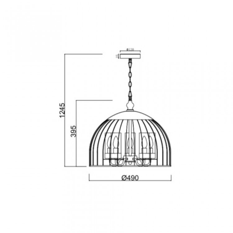 Подвесная люстра Vele Luce Florian VL5062P05