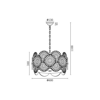 Подвесной светильник Vele Luce Sirena VL3203P08-foto6