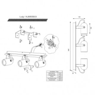 Спот Vele Luce Luigi VL8055S03-foto6
