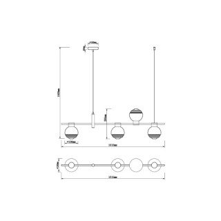 Подвесной светильник Vele Luce Capriccio VL5882P04-foto5