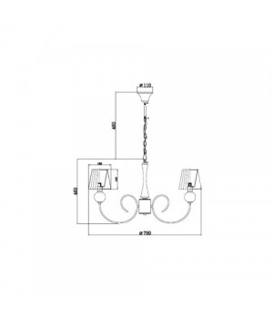 Подвесная люстра Vele Luce Percy VL1971L07-foto5