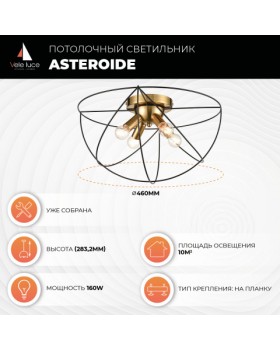 Потолочный светильник Vele Luce Asteroide VL5342L04-foto6