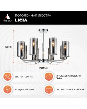 Потолочная люстра Vele Luce Licia VL1923L08-foto5