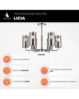 Потолочная люстра Vele Luce Licia VL1923L06-foto3