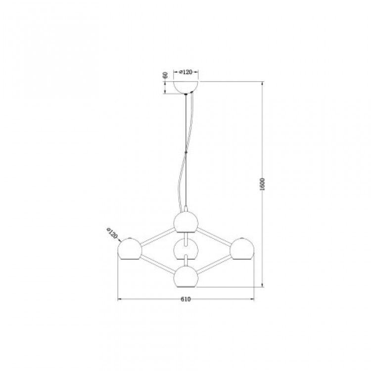 Подвесная люстра Vele Luce Azore VL5173P06