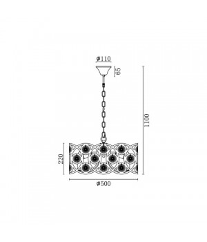 Подвесная люстра Vele Luce Silk VL3143P08-foto5