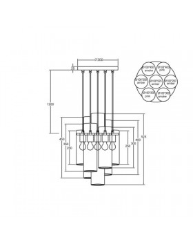 Подвесной светильник Vele Luce Miele VL2093P07-foto5