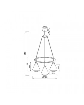 Подвесная люстра Vele Luce Norina VL5842P03-foto4