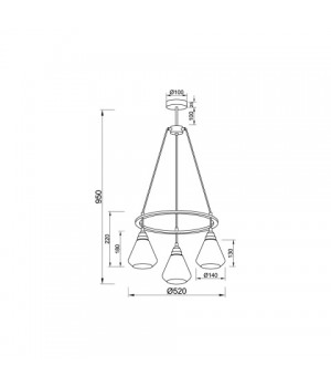Подвесная люстра Vele Luce Norina VL5842P03-foto4
